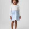 Vestido de tejidos combinados para bebés y niños