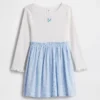 Vestido de tejidos combinados para bebés y niños