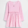 Vestido de tejidos combinados para bebés y niños