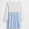 Vestido de tejidos combinados para bebés y niños