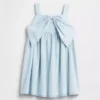 Vestido de vaqueros con lazo para bebés y niños
