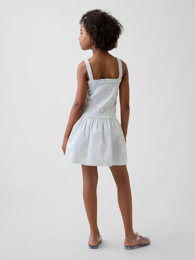 Vestido infantil de cintura baja