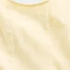 Vestido infantil de lino y algodón con cuello redondeado