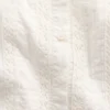 Vestido infantil de manga con volantes y ribete de encaje
