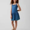 Vestido infantil de vaquero de cintura baja