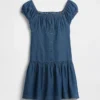 Vestido infantil de vaquero de cintura baja