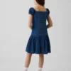 Vestido infantil de vaquero de cintura baja