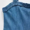 Vestido infantil de vaquero de cintura baja