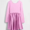 Vestido infantil moderno de materiales mixtos