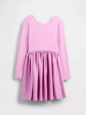 Vestido infantil moderno de materiales mixtos