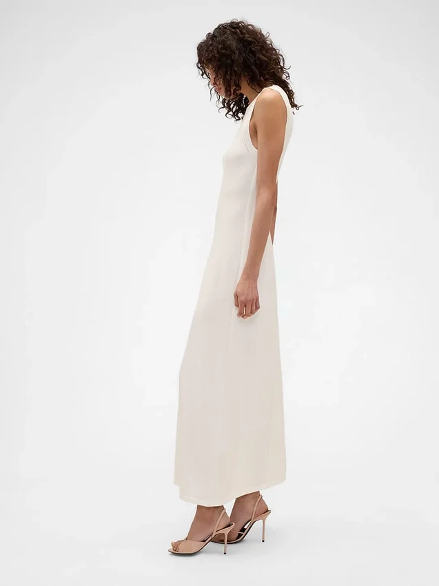 Vestido largo de jerséu Gap × Victoria Beckham