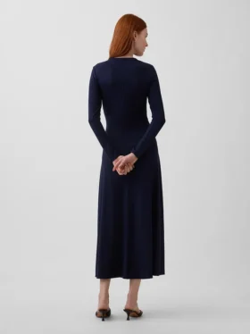 Vestido largo de punto