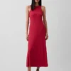 Vestido largo moderno con sujetador incorporado y canalé