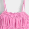 Vestido midi de gasa de algodón para niña