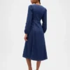 Vestido midi de vaquero con escote corazón
