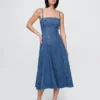 Vestido midi vaquero