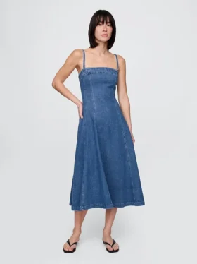 Vestido midi vaquero