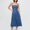 Vestido midi vaquero