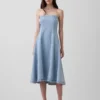 Vestido midi vaquero