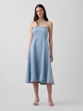 Vestido midi vaquero