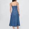 Vestido midi vaquero