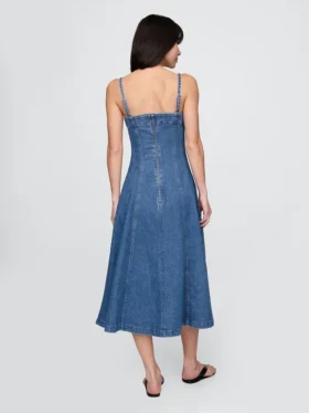 Vestido midi vaquero