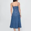 Vestido midi vaquero