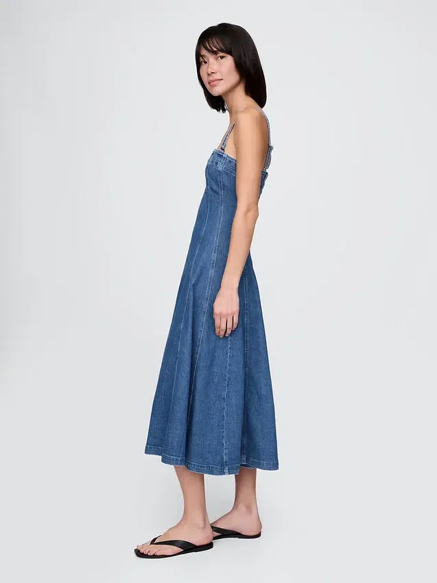 Vestido midi vaquero