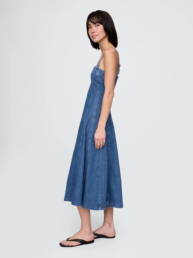 Vestido midi vaquero
