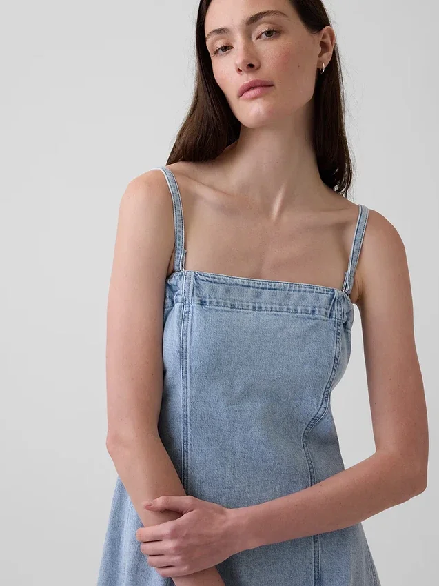 Vestido midi vaquero