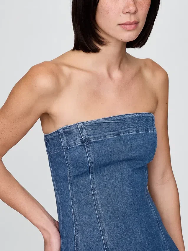 Vestido midi vaquero