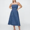 Vestido midi vaquero