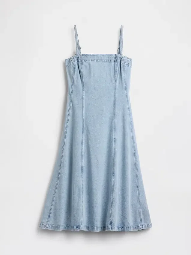 Vestido midi vaquero