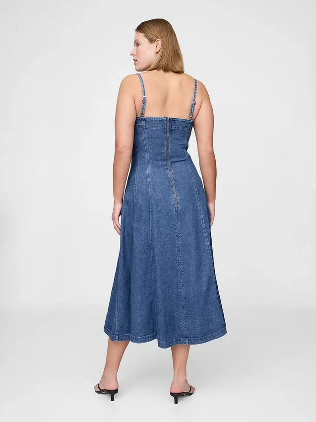 Vestido midi vaquero
