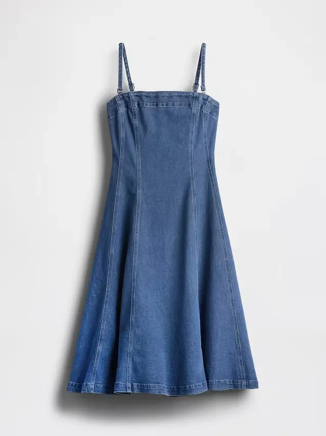Vestido midi vaquero