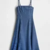 Vestido midi vaquero