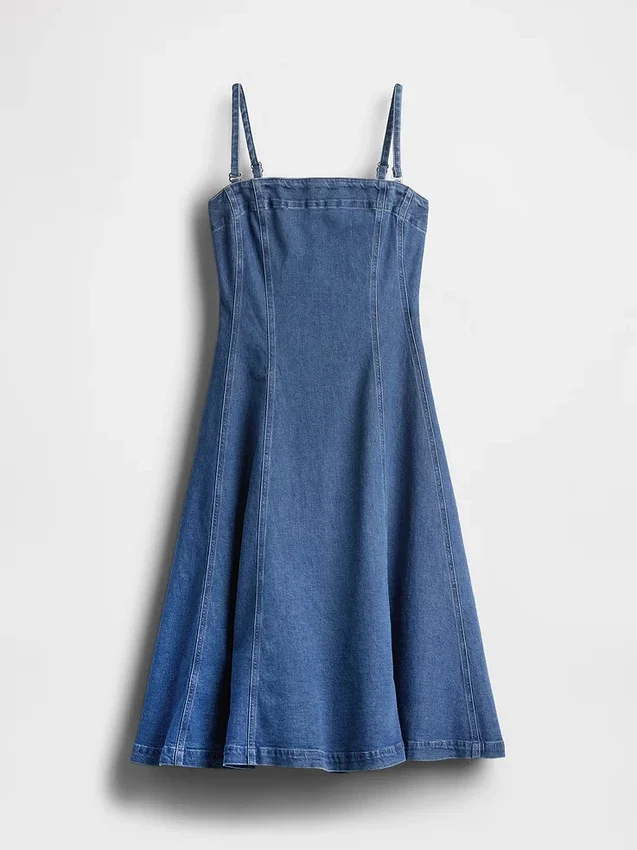 Vestido midi vaquero