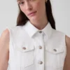 Vestido midi vaquero con cinturón para atar