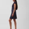 Vestido mini estampado con cuello en V