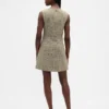 Vestido recto mini de cuello alto