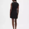 Vestido recto mini de cuello alto