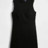 Vestido recto mini de cuello alto