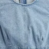 Vestido recto mini de vaquero