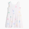 Vestido sin mangas con falda giratoria para bebés y niños pequeños, combinable