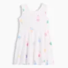 Vestido sin mangas con falda giratoria para bebés y niños pequeños, combinable
