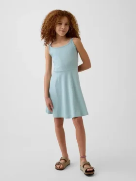 Vestido sin mangas de jersey para niña