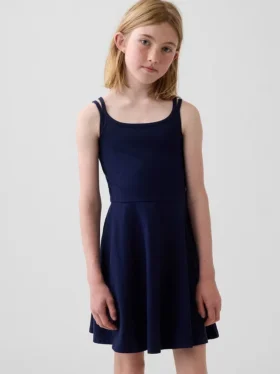 Vestido sin mangas de jersey para niña