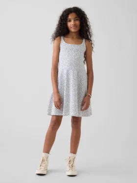 Vestido sin mangas de jersey para niña