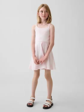 Vestido sin mangas de jersey para niña