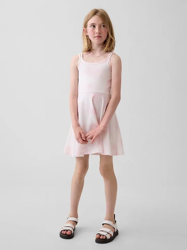Vestido sin mangas de jersey para niña